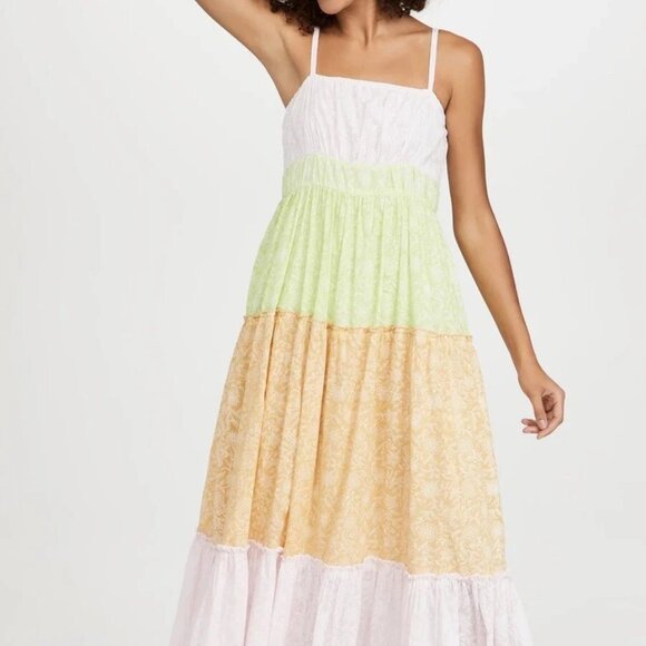 Ro's Garden Anthropologie Amelia Dress Summer Colour 100% Cotton Size Small NWT - Picture 1 of 11